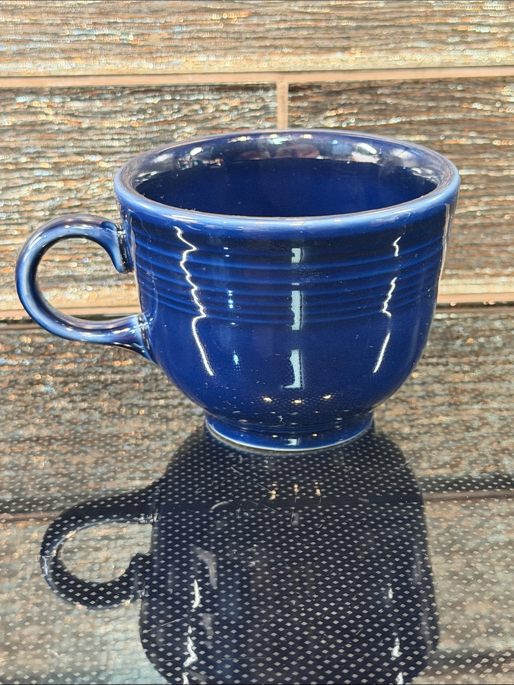 Fiesta Dark Cobalt Blue Coffee Mug Tea Cup FIESTAWARE Pottery